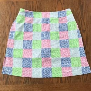 VINEYARD VINES PATCHWORK WHALE SKORT